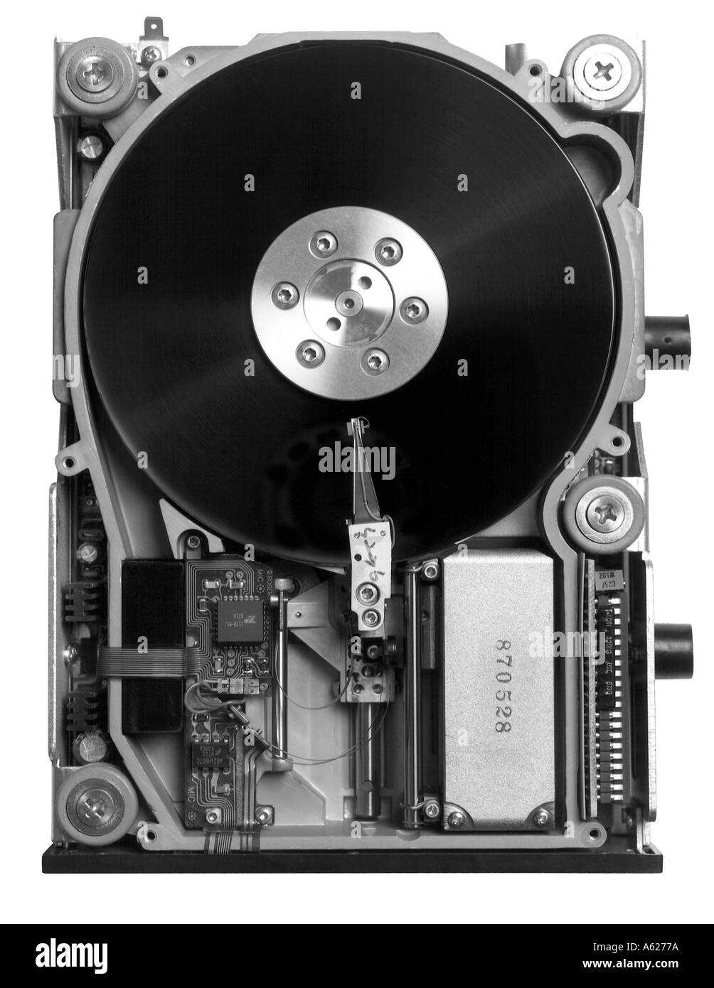Computer hard drive interior Stock Photo Alamy