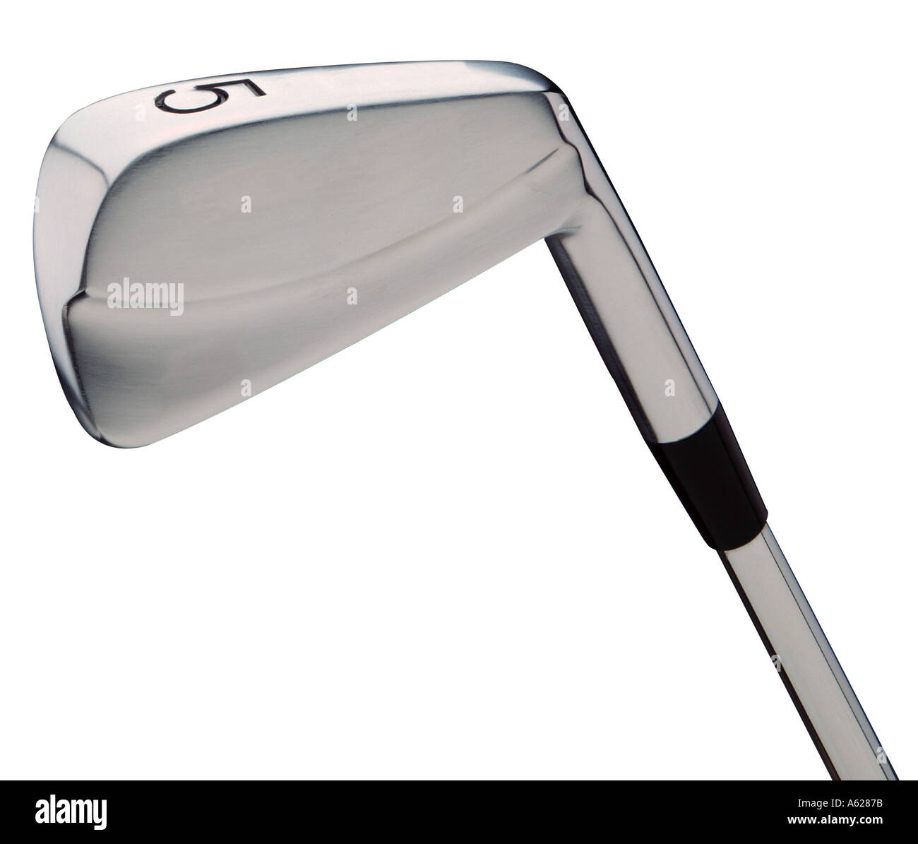 Chrome golf club head Stock Photo Alamy