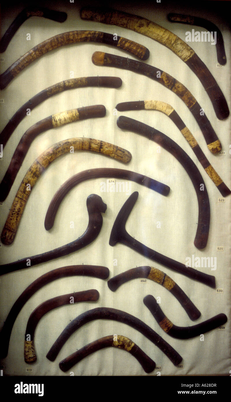 Display case full boomerangs egyptian hires stock photography and