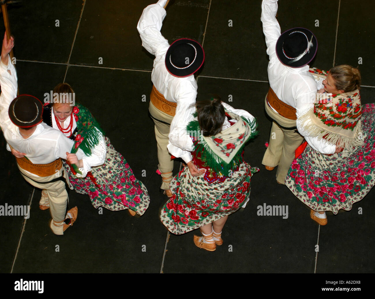 Polish folk dance Poland, mother country Europe European Stock Photo