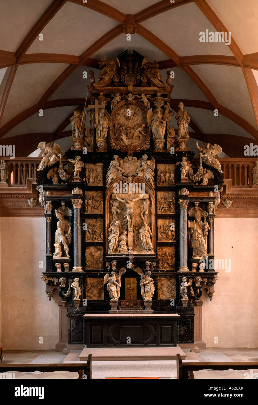 Aschaffenburg, Schlosskapelle, Passionsaltar, 1609-1613 Stock Photo