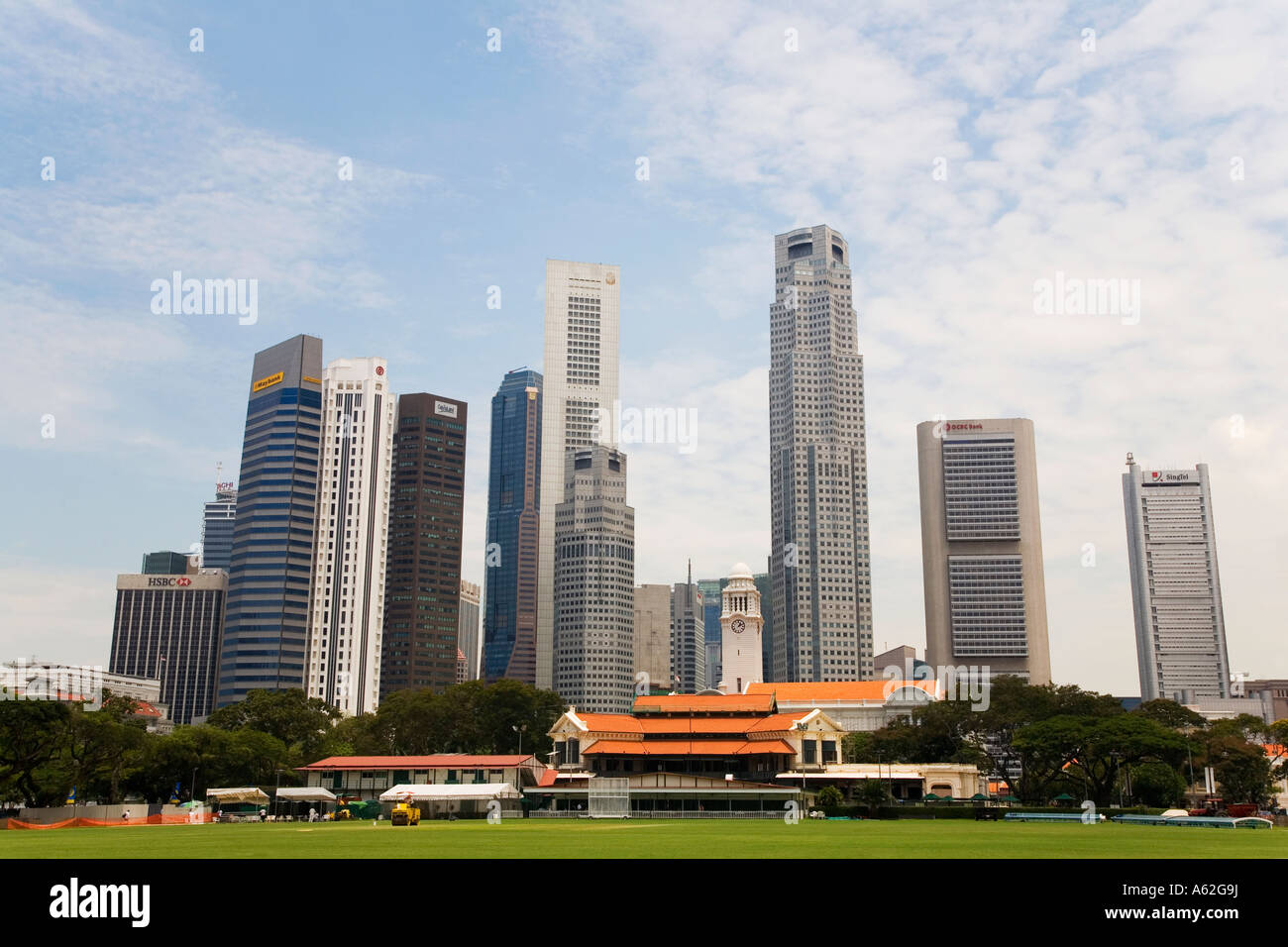 Singapore city skyline 2006 Stock Photo