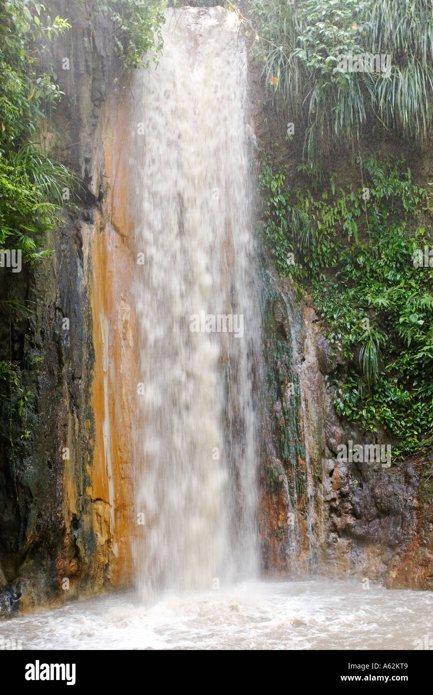 Diamond Falls St Lucia Stock Photo - Alamy