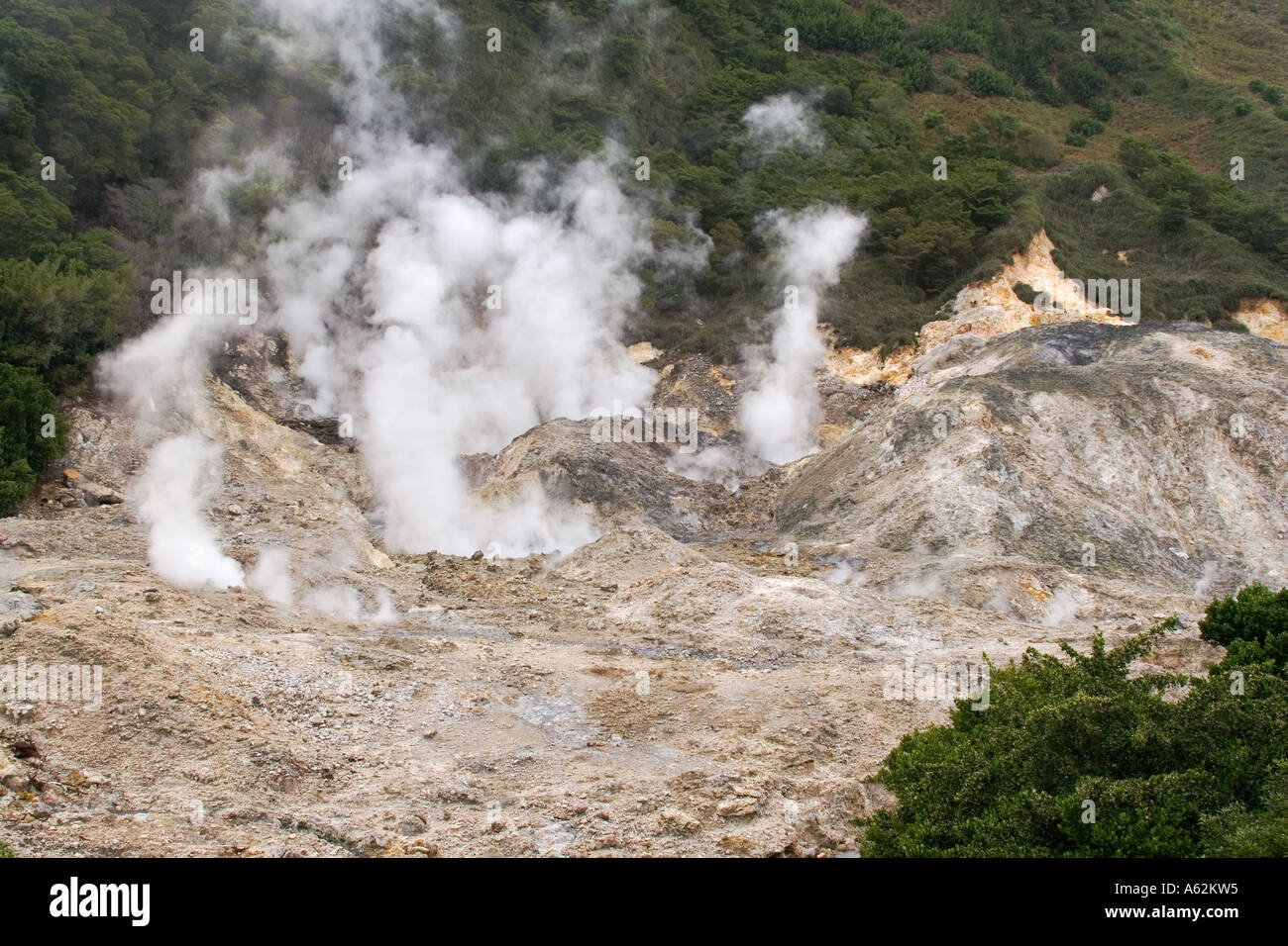 Soufriere volcano St Lucia Stock Photo Alamy