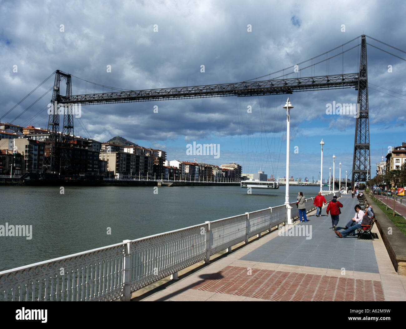 Bilbao, Puente Bizkaia, Schwebefähre, 1893 Stock Photo - Alamy