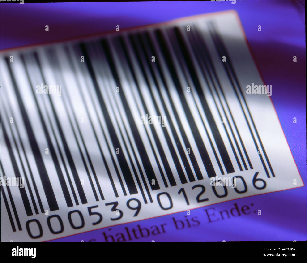 Close-up of bar code Stock Photo
