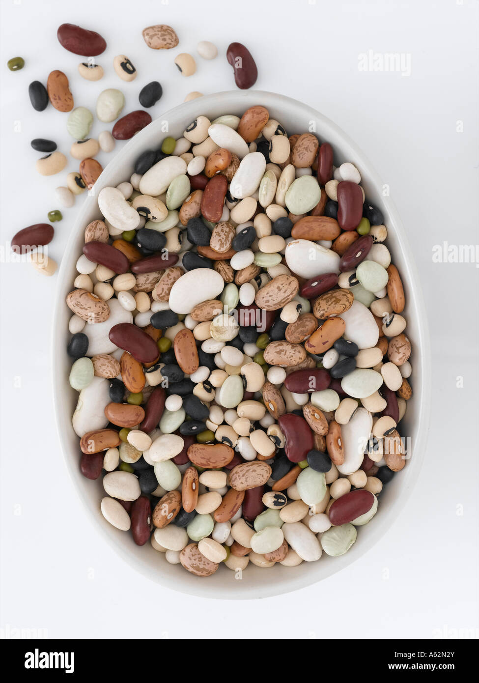 Mixed beans shot with professional medium format digital Stock Photo