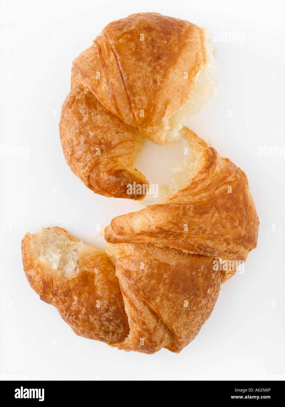 Croissant shot with professional medium format digital Stock Photo