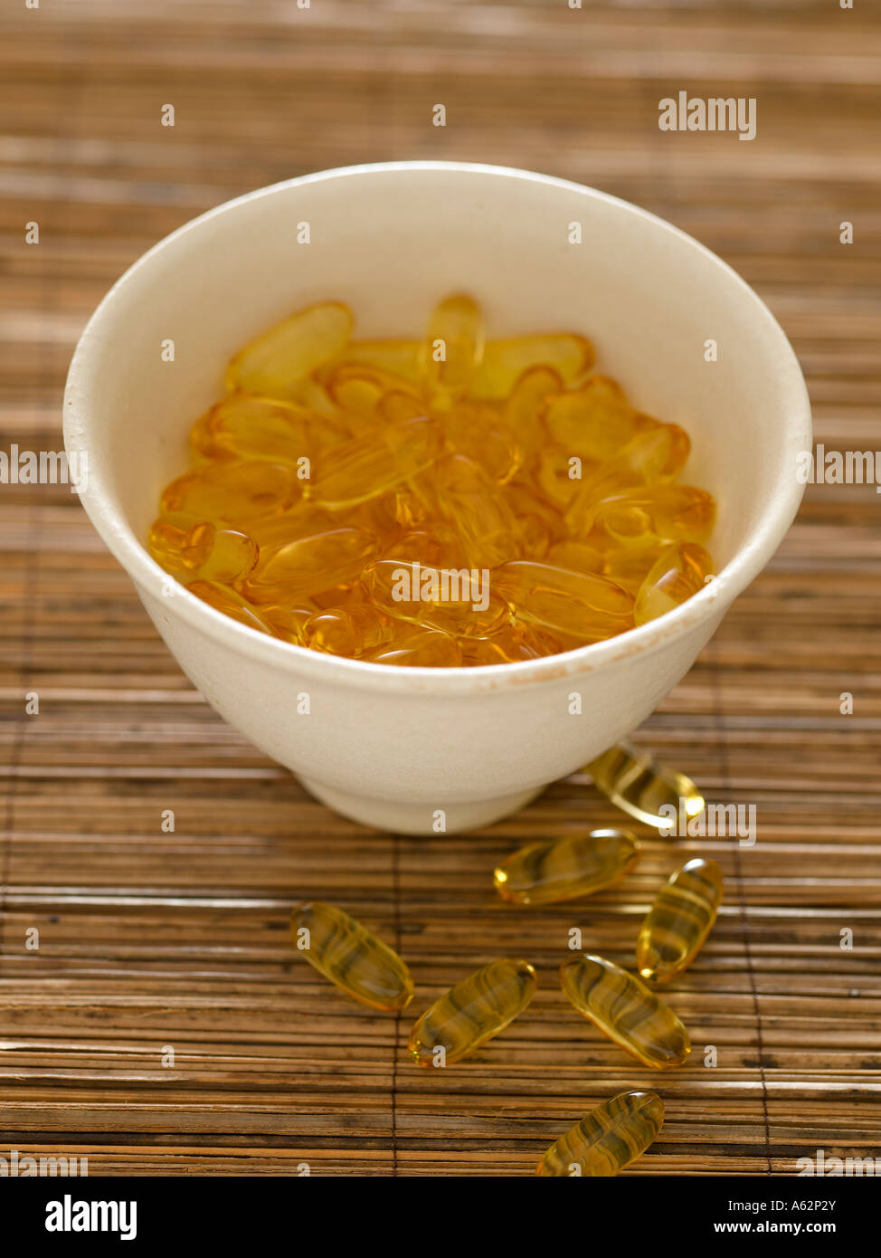 Evening primrose and starflower oil capsules Stock Photo Alamy