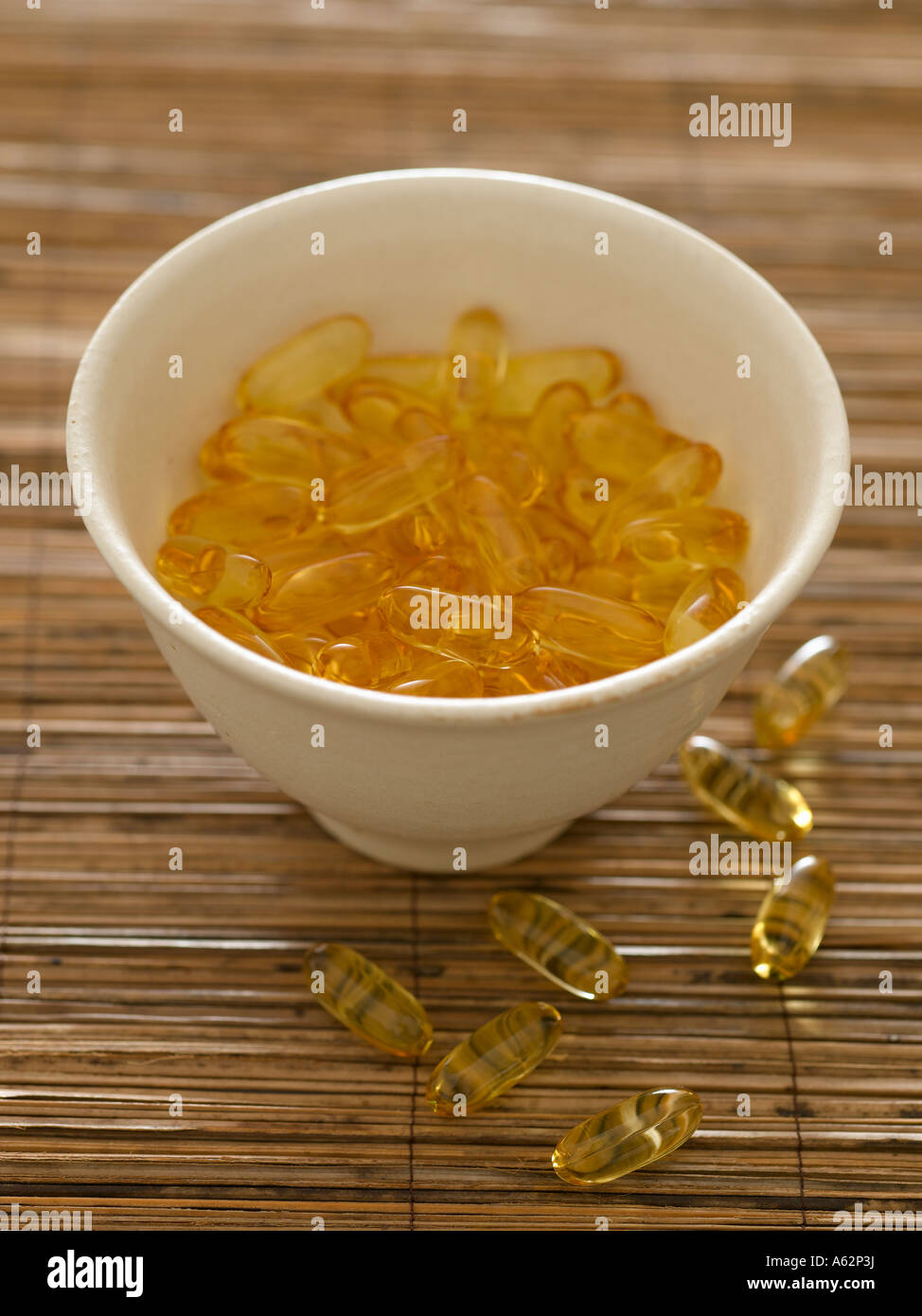 Evening primrose and starflower oil capsules Stock Photo Alamy