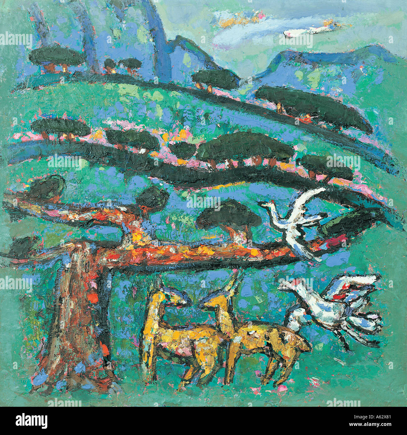 Korean Painting Stock Photo Alamy