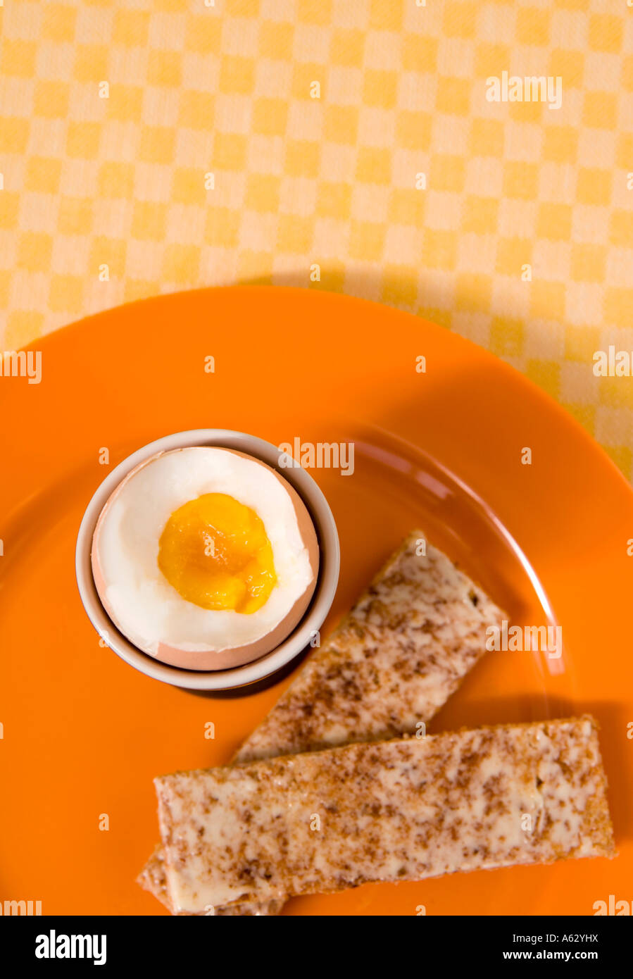 Boiled egg and 'soldiers' Stock Photo Alamy