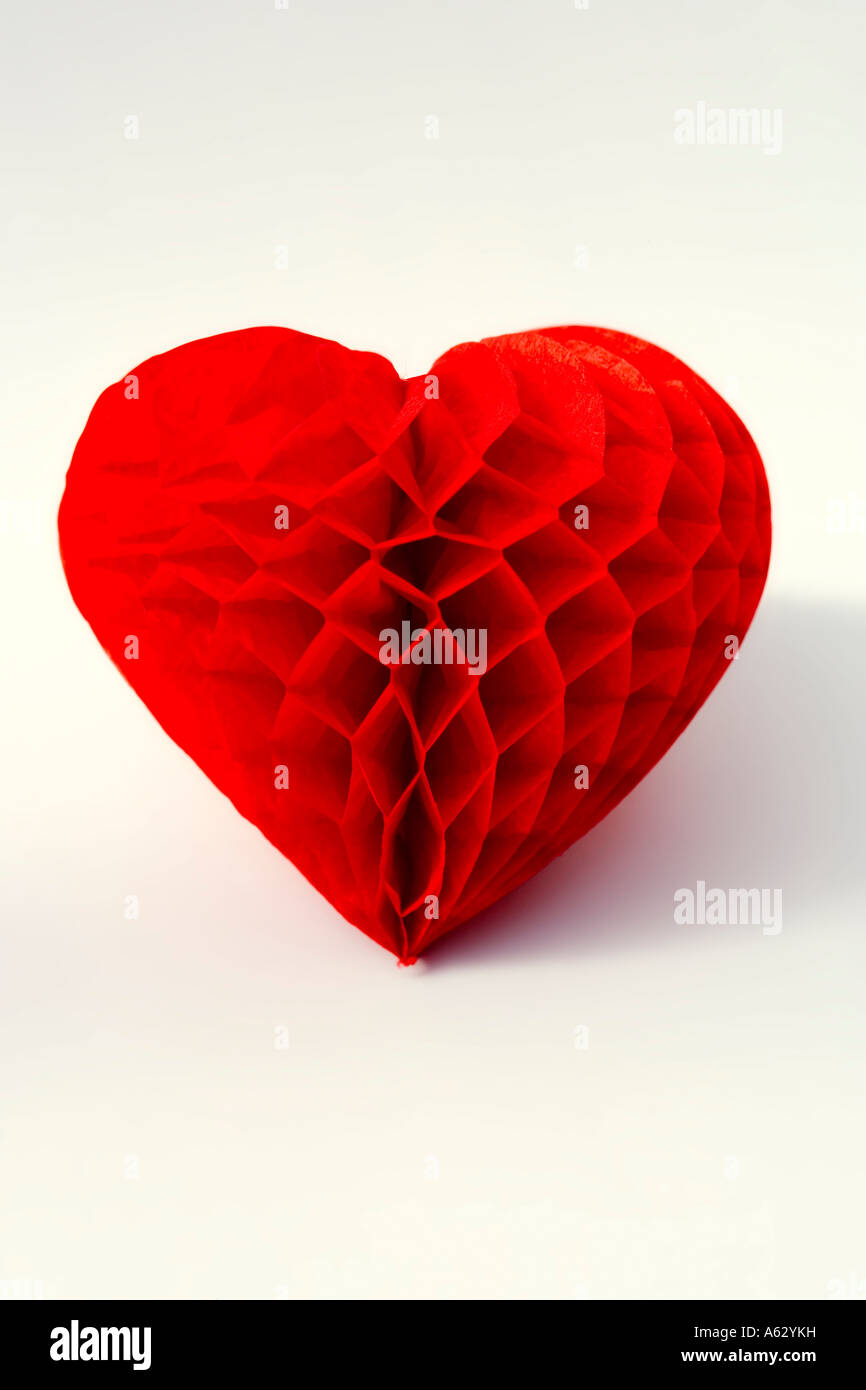 Red paper heart Stock Photo Alamy