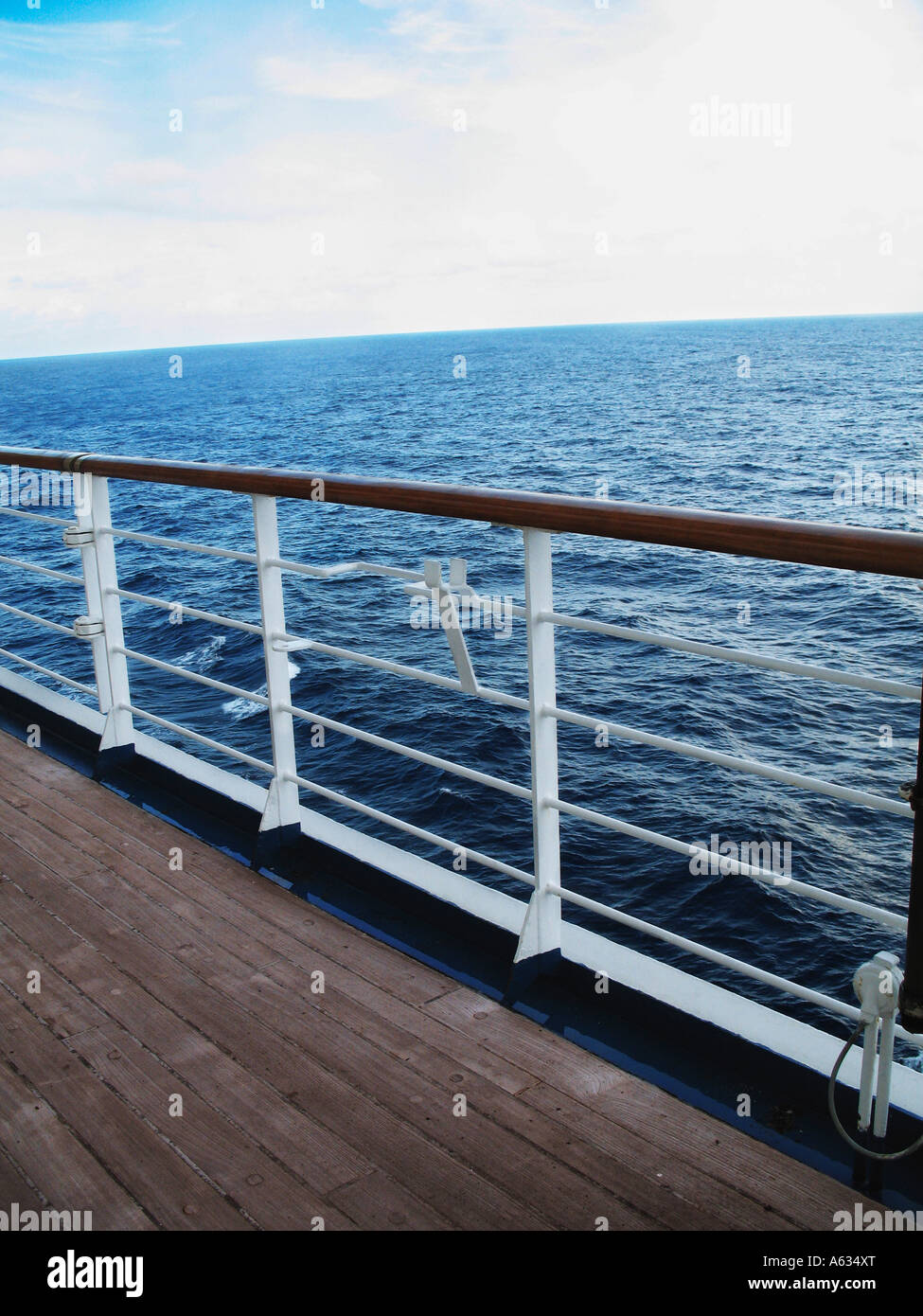 Balcony railing on cruise ship Stock Photo Alamy