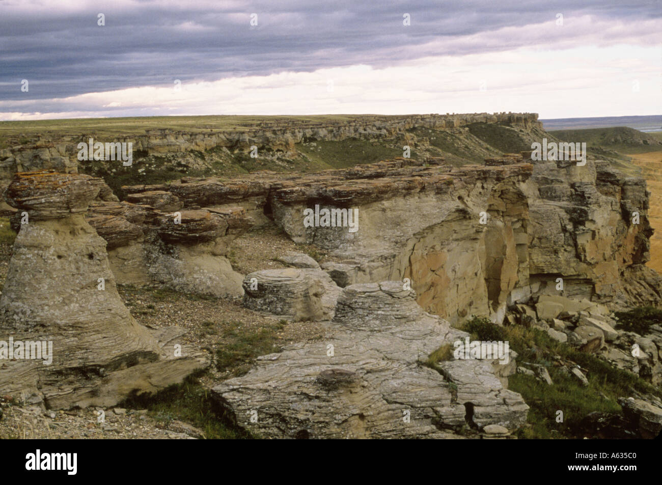 Rocks, a unique geological formation located in Sweetgrass, Montana