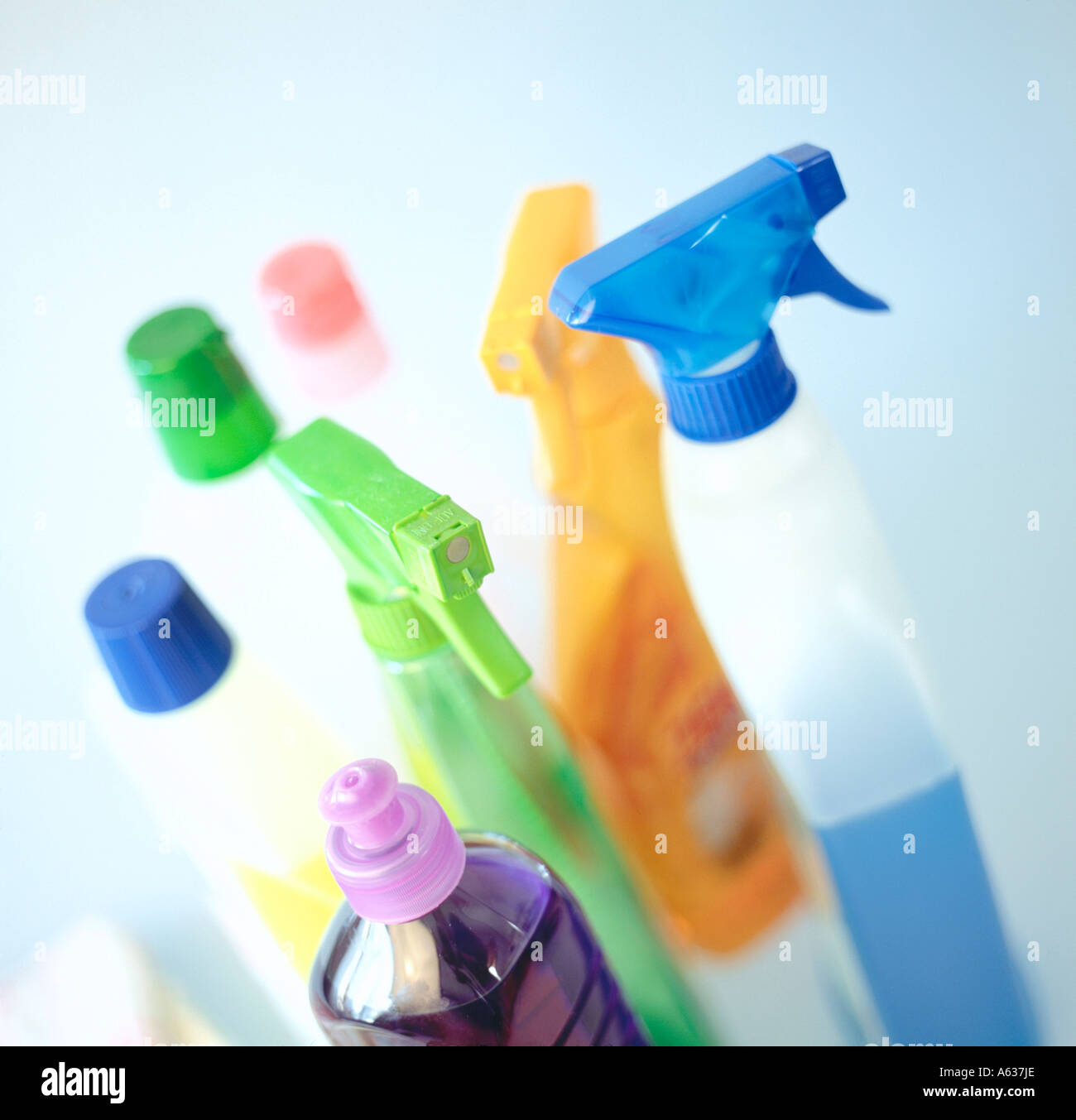 Download High Angle View Of Spray Bottles Stock Photo Alamy Yellowimages Mockups