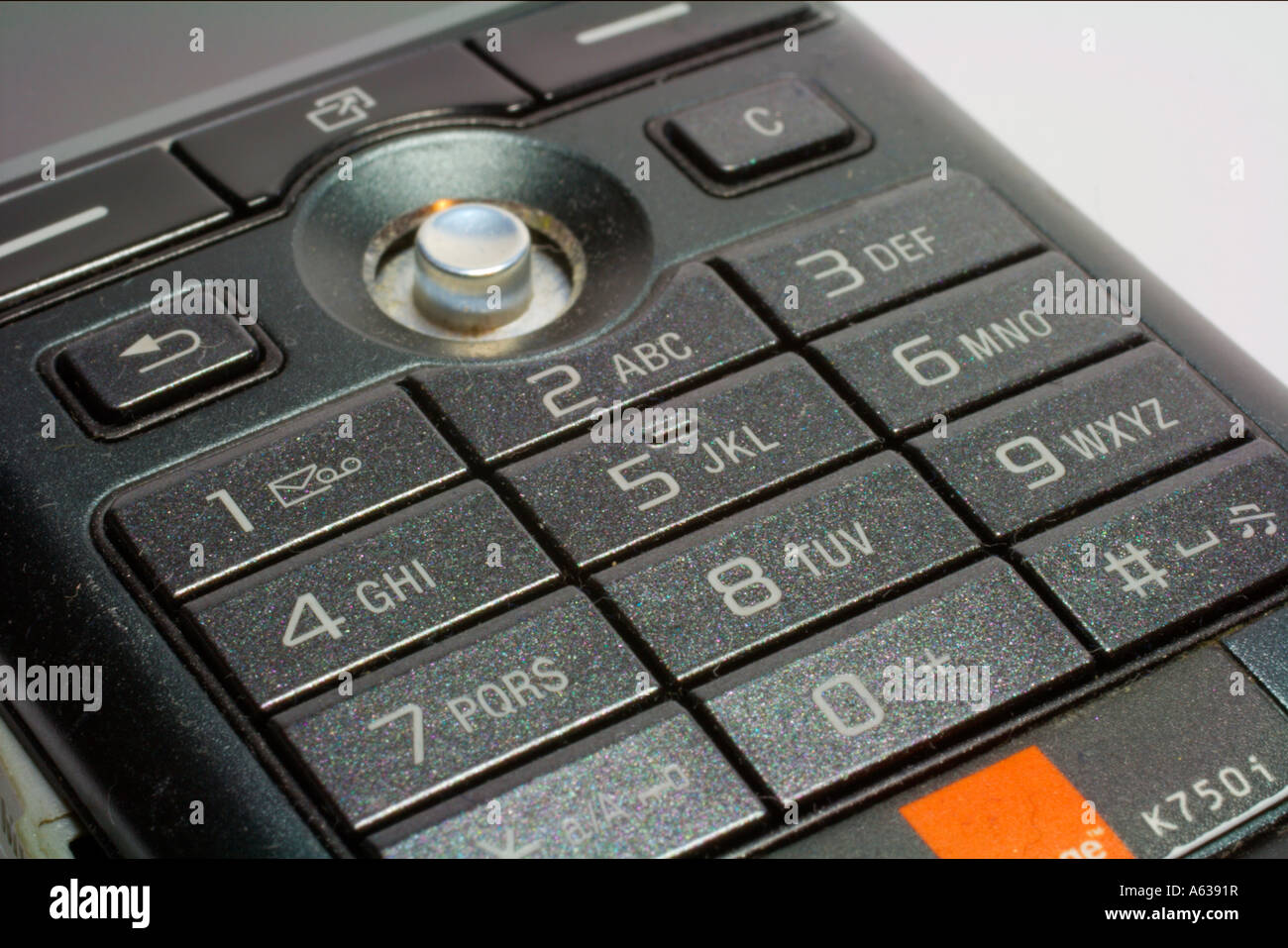 Close up of a mobile phone keypad Stock Photo
