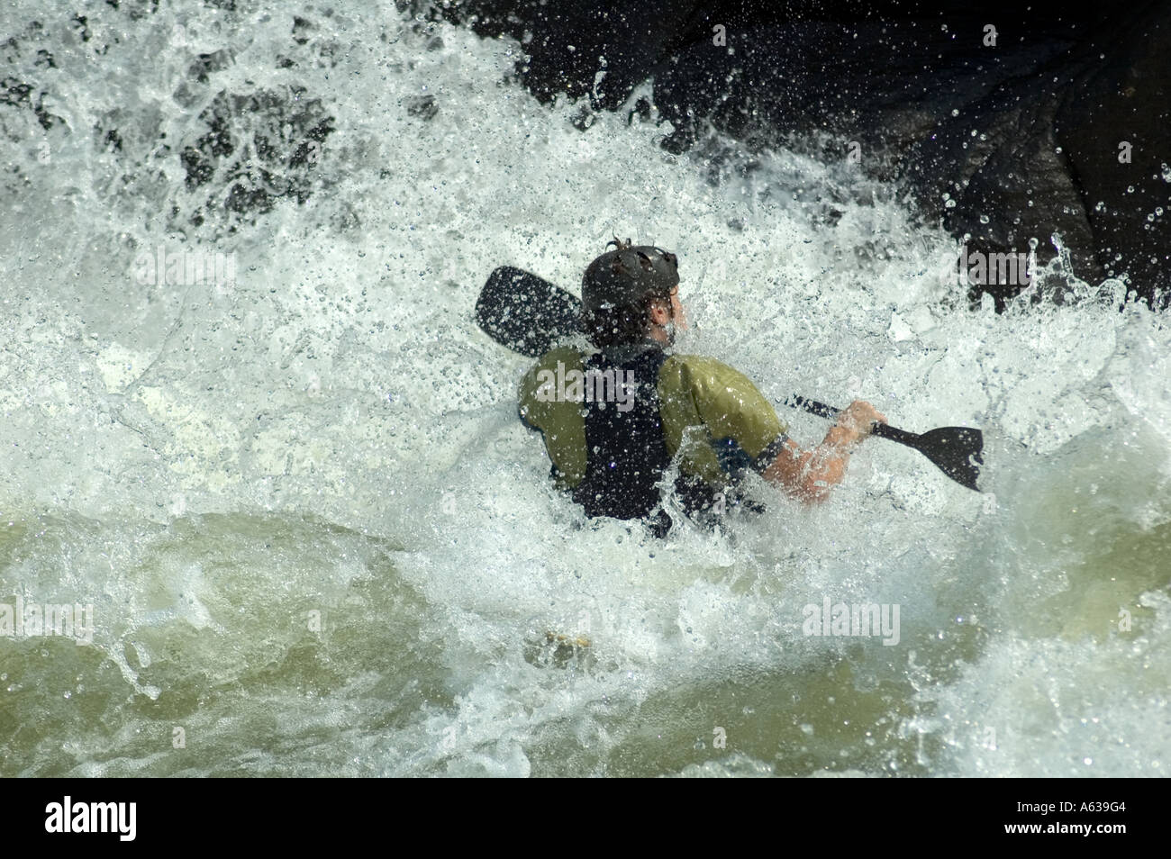 Watersports At Pillow Rock On The Gauley River In West Virginia