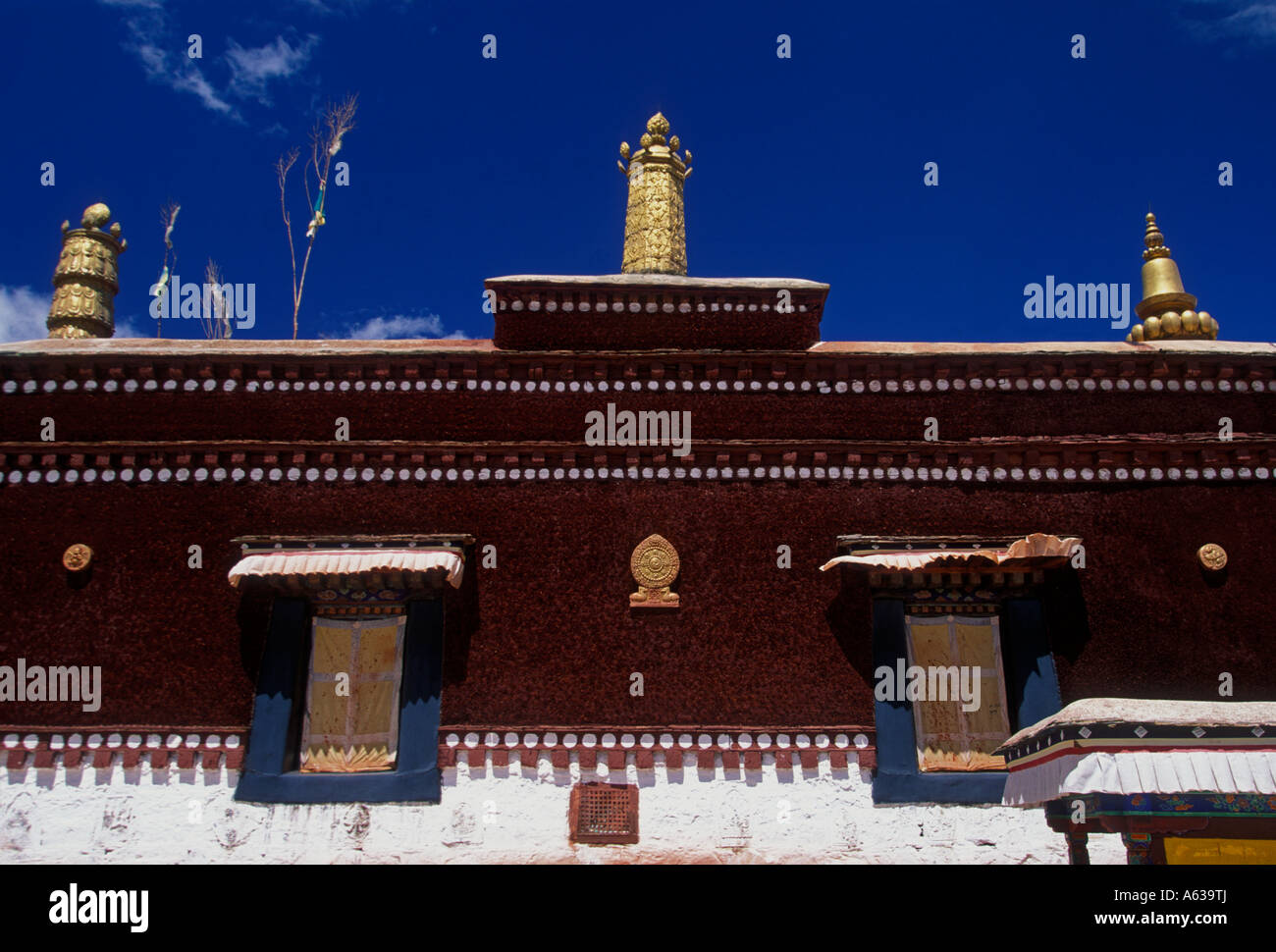 bell tower, Red Palace, The Potala Palace, Potala Palace, city of Lhasa, Lhasa, Tibet, China, Asia Stock Photo