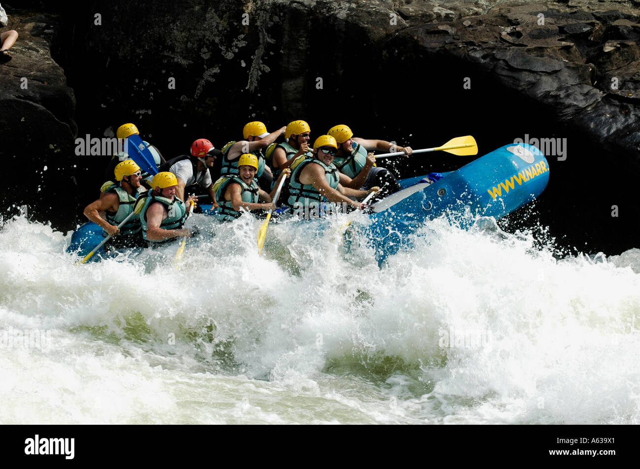 Watersports At Pillow Rock On The Gauley River In West Virginia