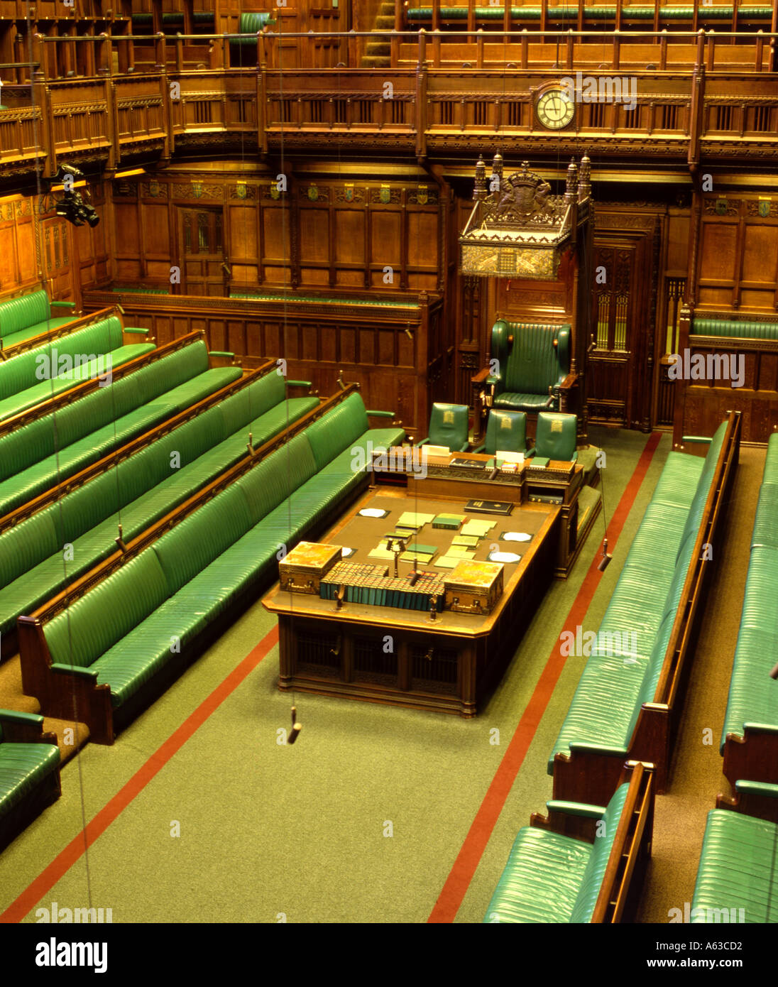 London Chamber of House of Commons Stock Photo