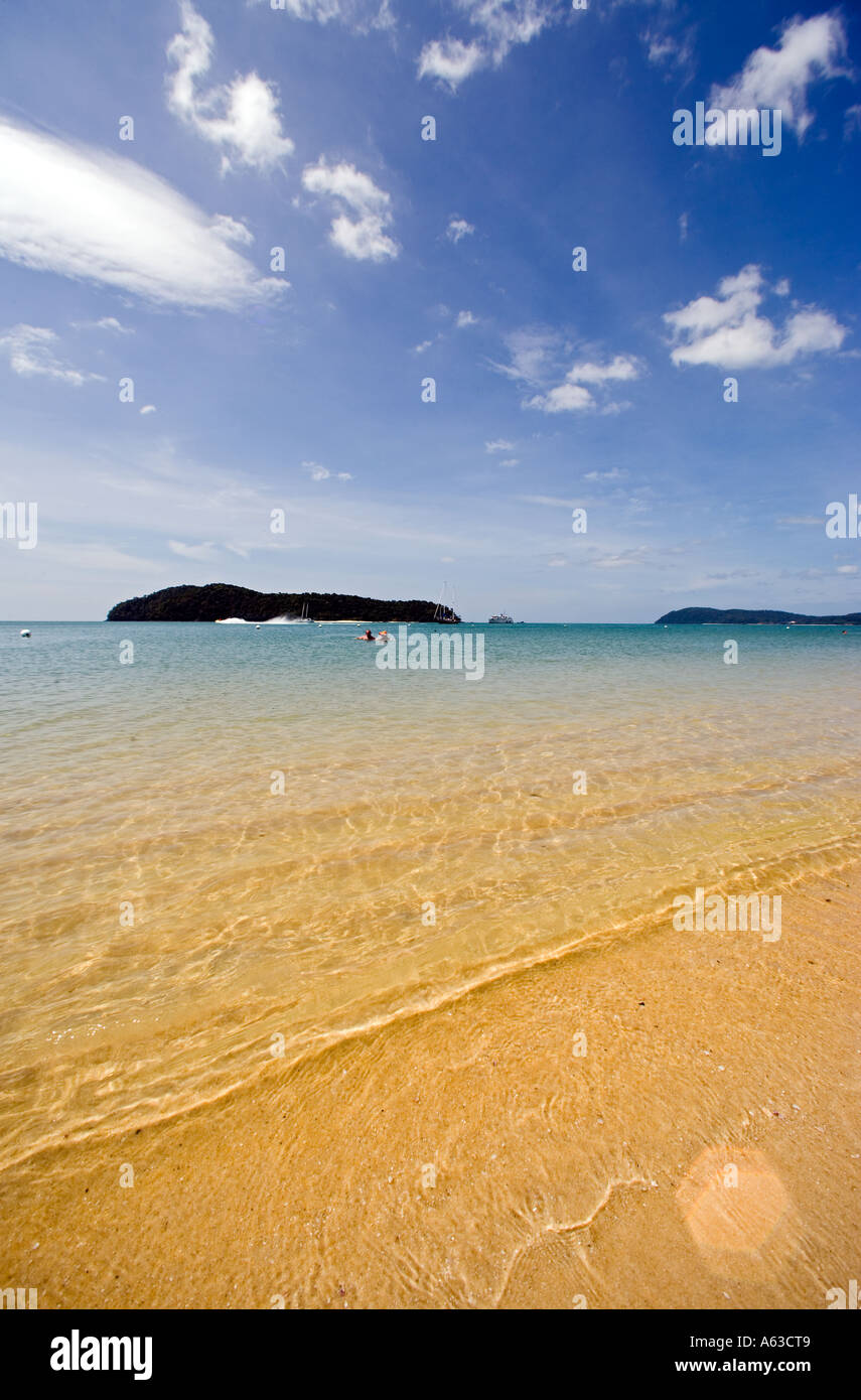 Beach at Pantai Tengah on Langkawi Island Stock Photo