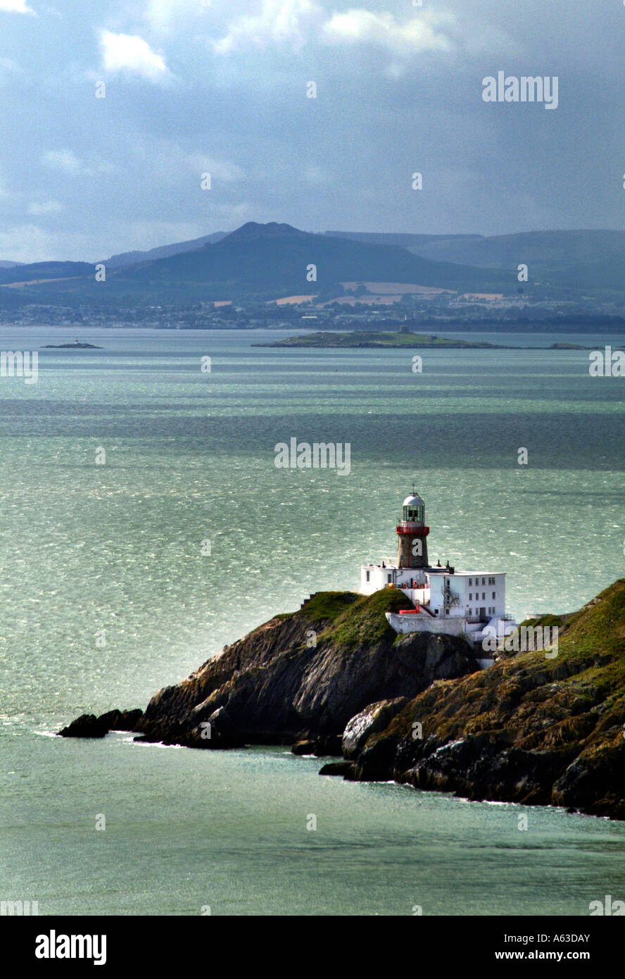 Baily's lighthouse, dublin bay Stock Photo Alamy