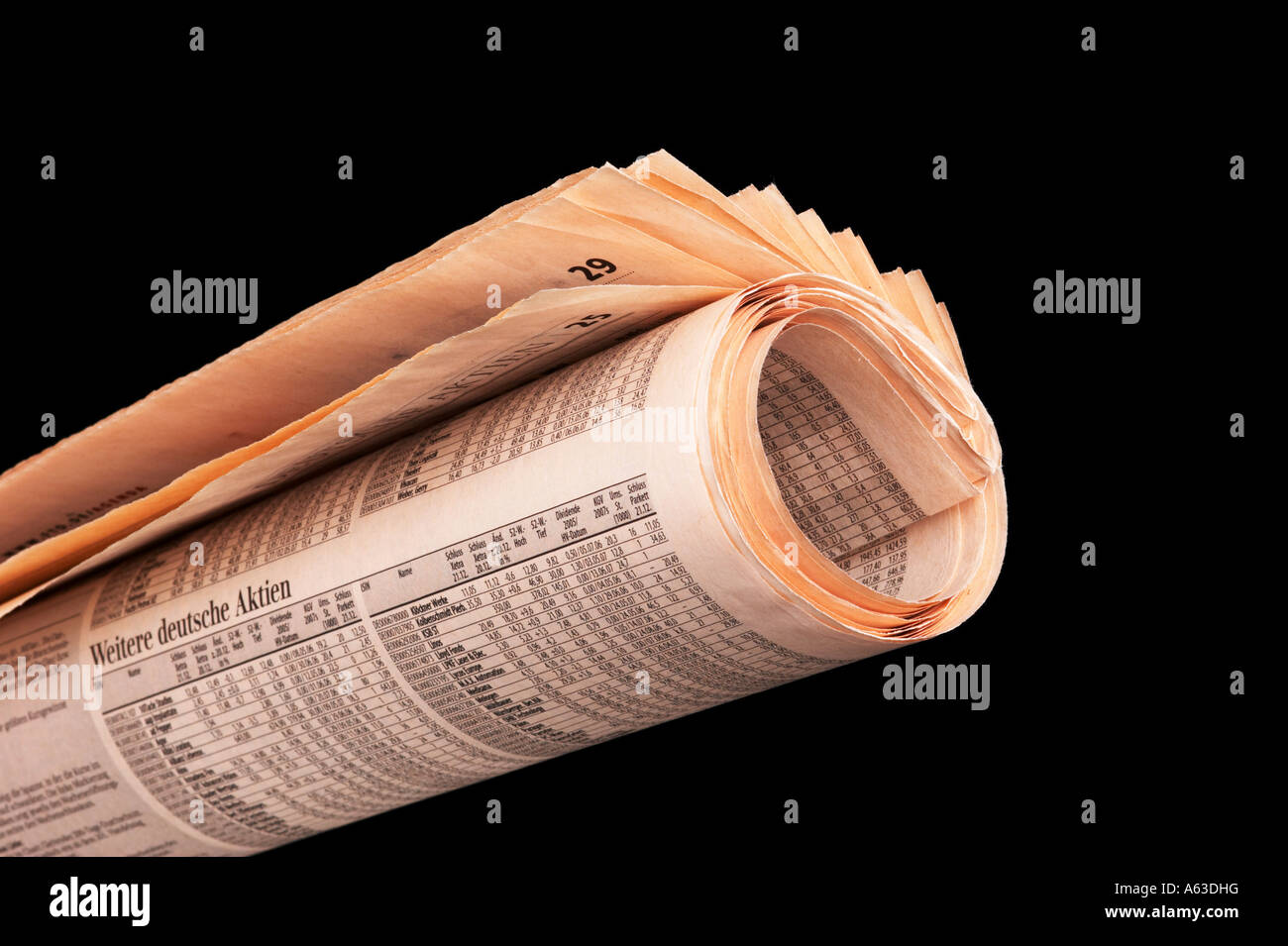 Rolled up newspaper hires stock photography and images Alamy