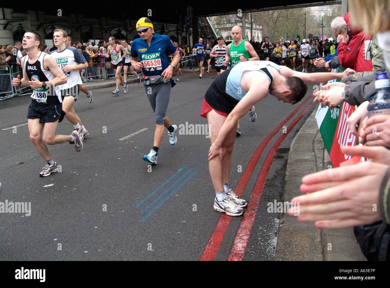 London Marathon Runners Stock Photo Alamy