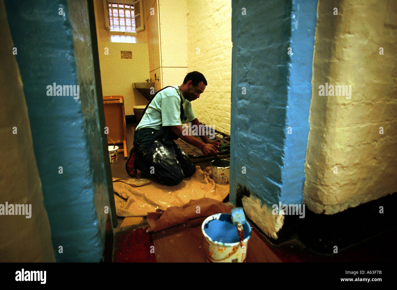 Wandsworth Prison, London, England. Photographs taken on a controlled