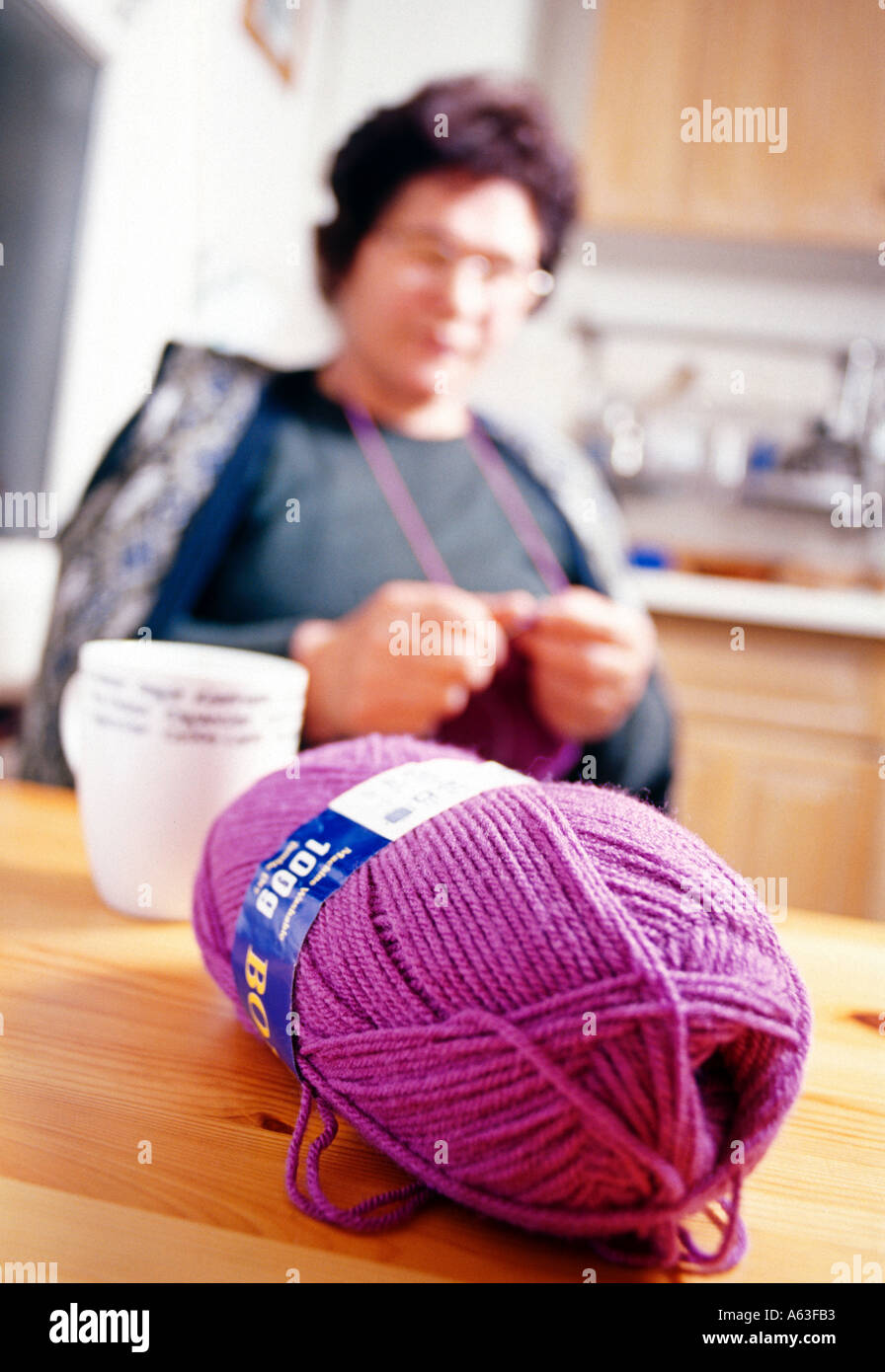 knitting lady