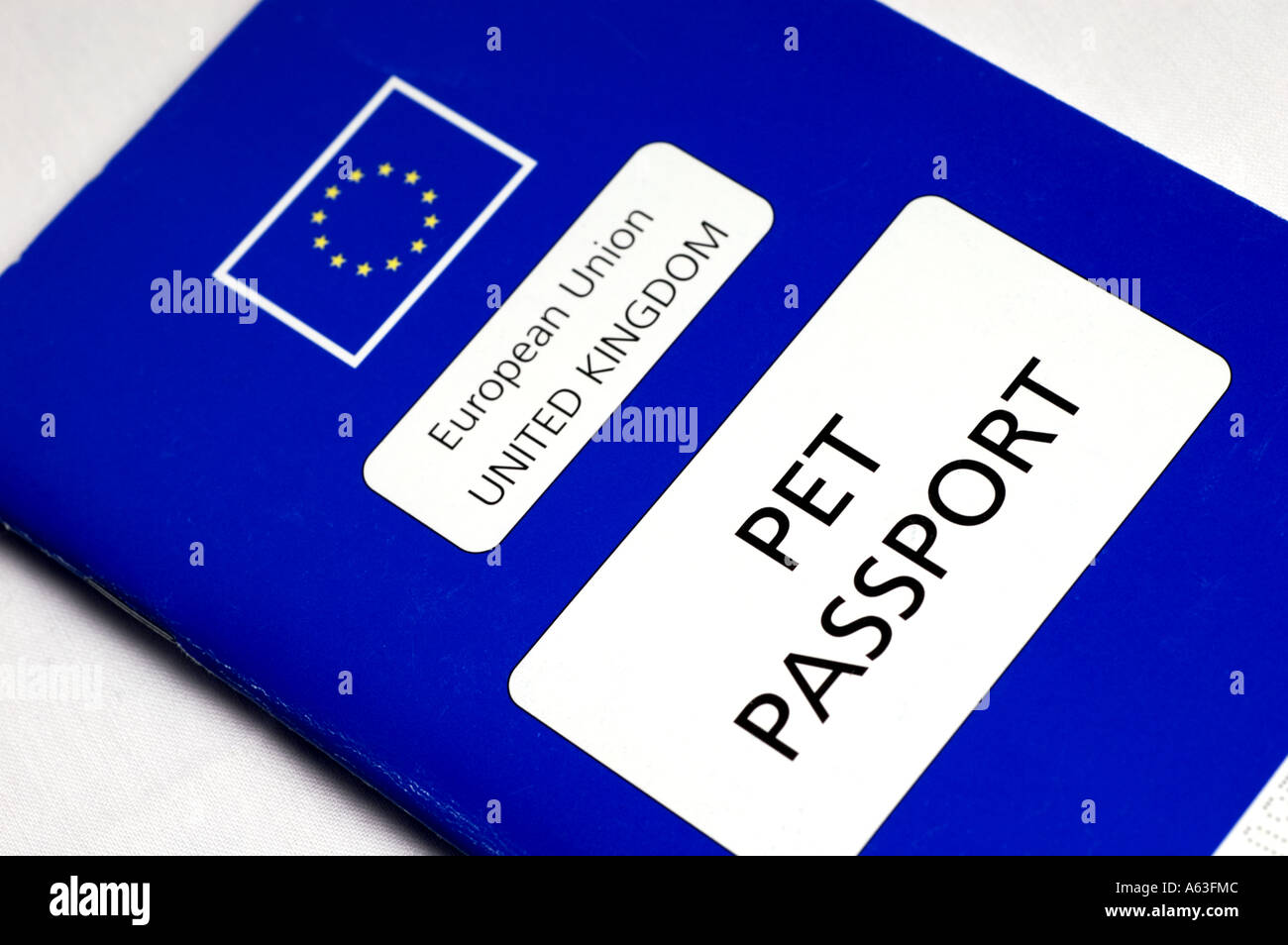 Pet passport for the United Kingdom Stock Photo Alamy