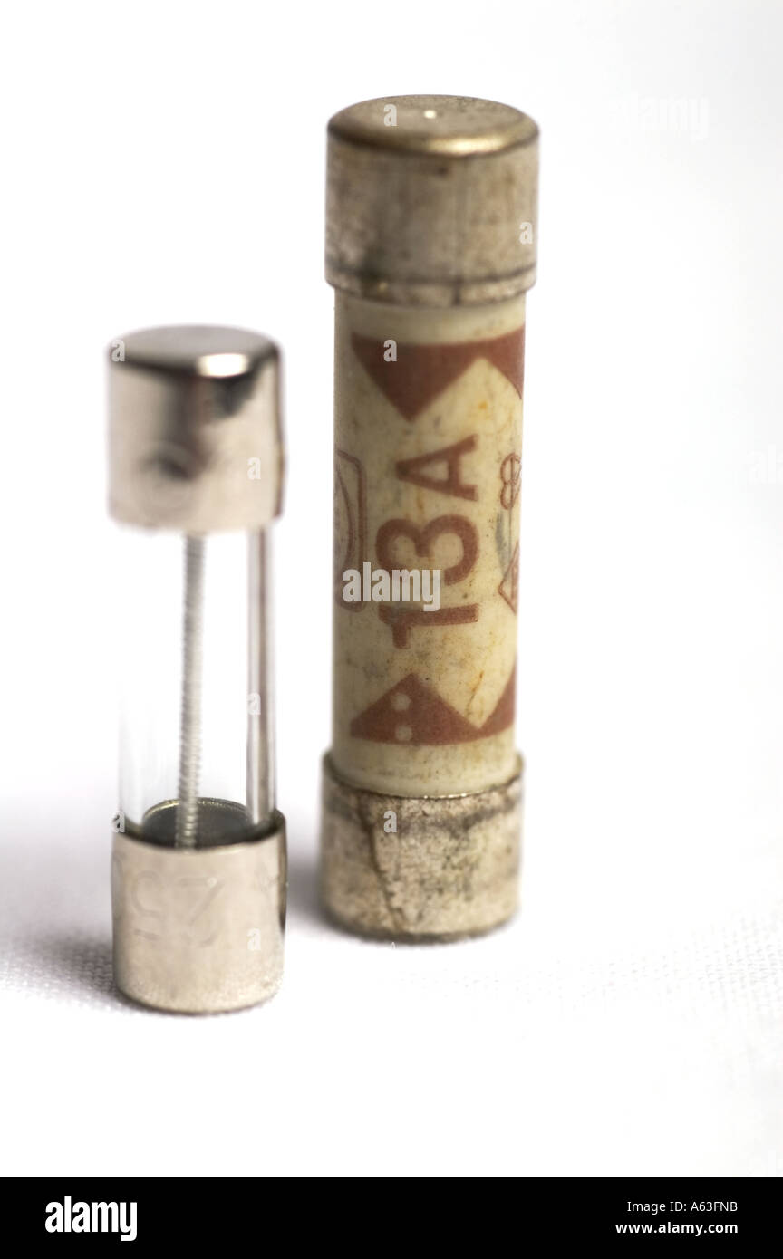 two electrical fuses Stock Photo Alamy