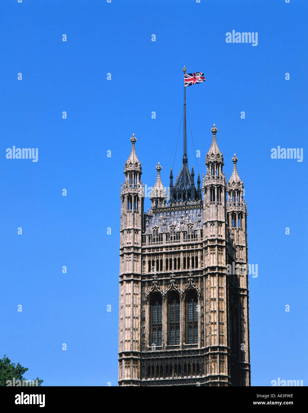 High section view of parliament, Houses Of Parliament, London, England