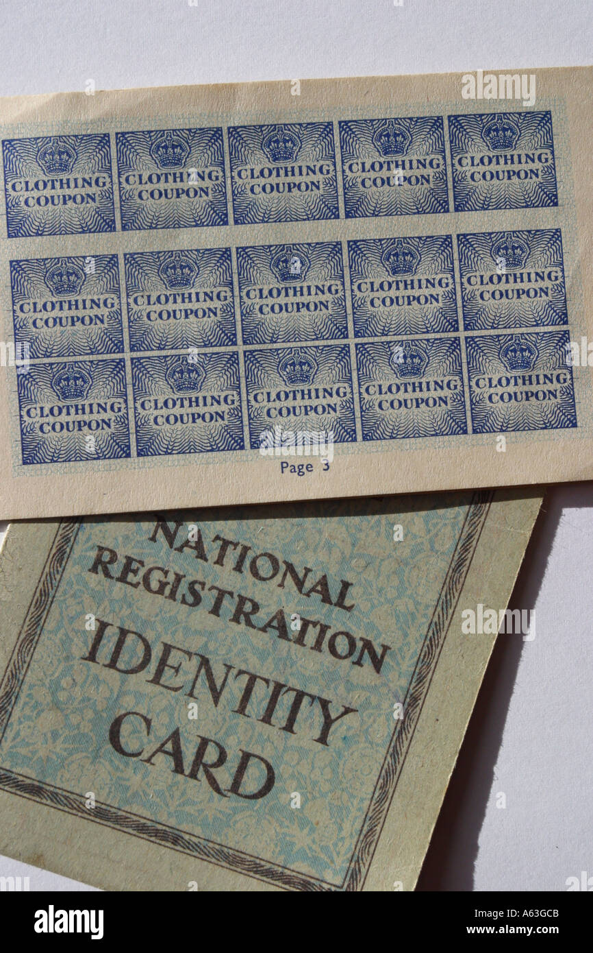 National identity card uk ww2 High Resolution Stock Photography and