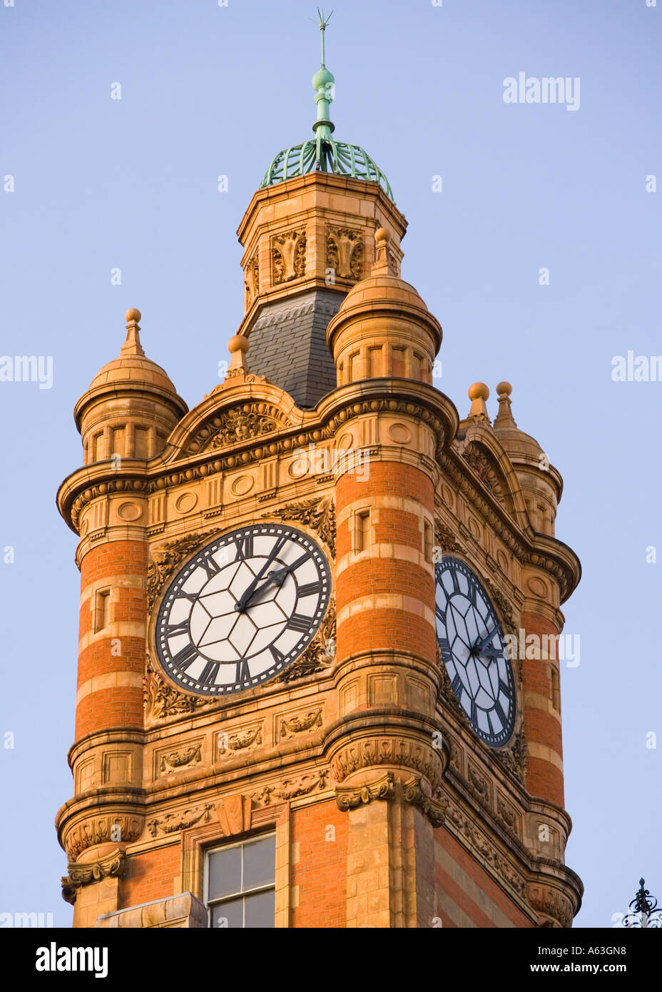 Attractive Clock Tower of the 'Landmark Hotel', 'Marylebone', London Stock Photo