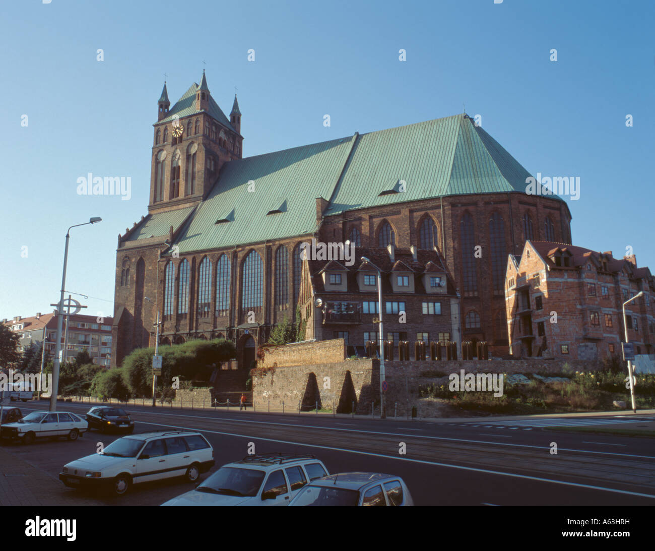 Katedra sw. Jakuba ( St Jacob's Cathedral ), Szczecin ( Stettin ), Western Pomerania, Poland. Stock Photo