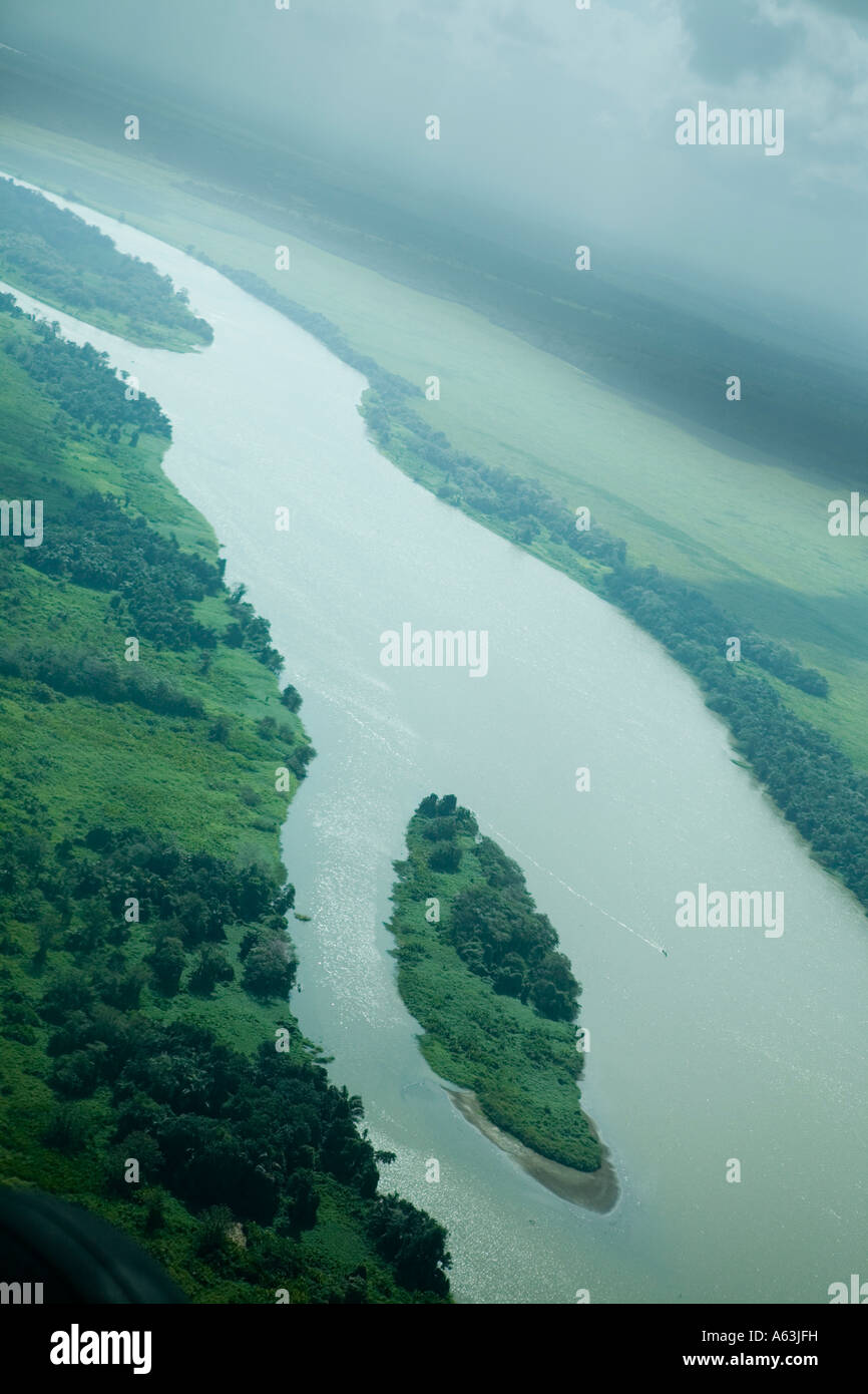 San Juan River near San Carlos Nicaragua Stock Photo