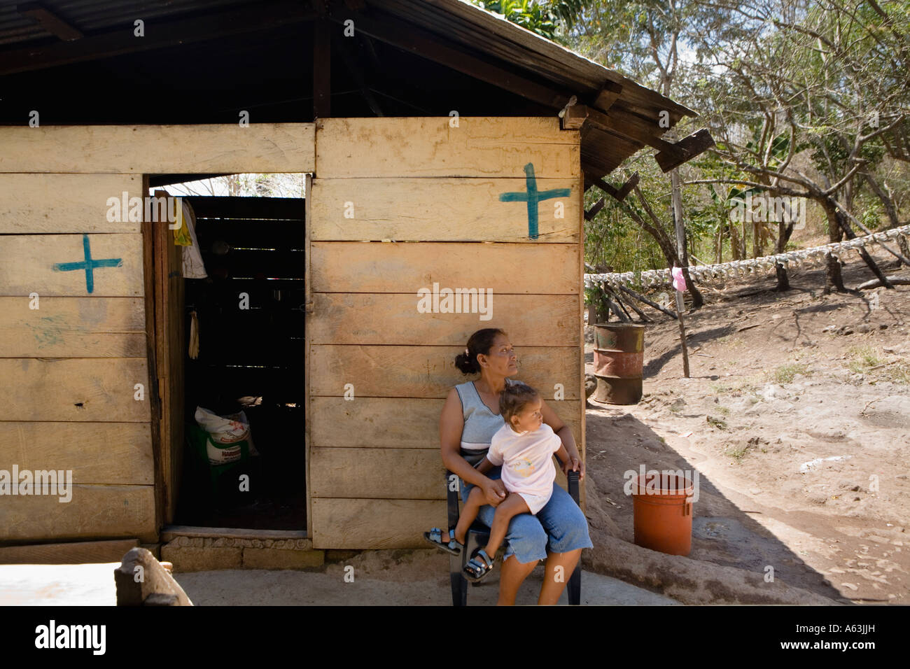 Hernandez Family Christian Crosses Mojarra Fish Hanging To Dry