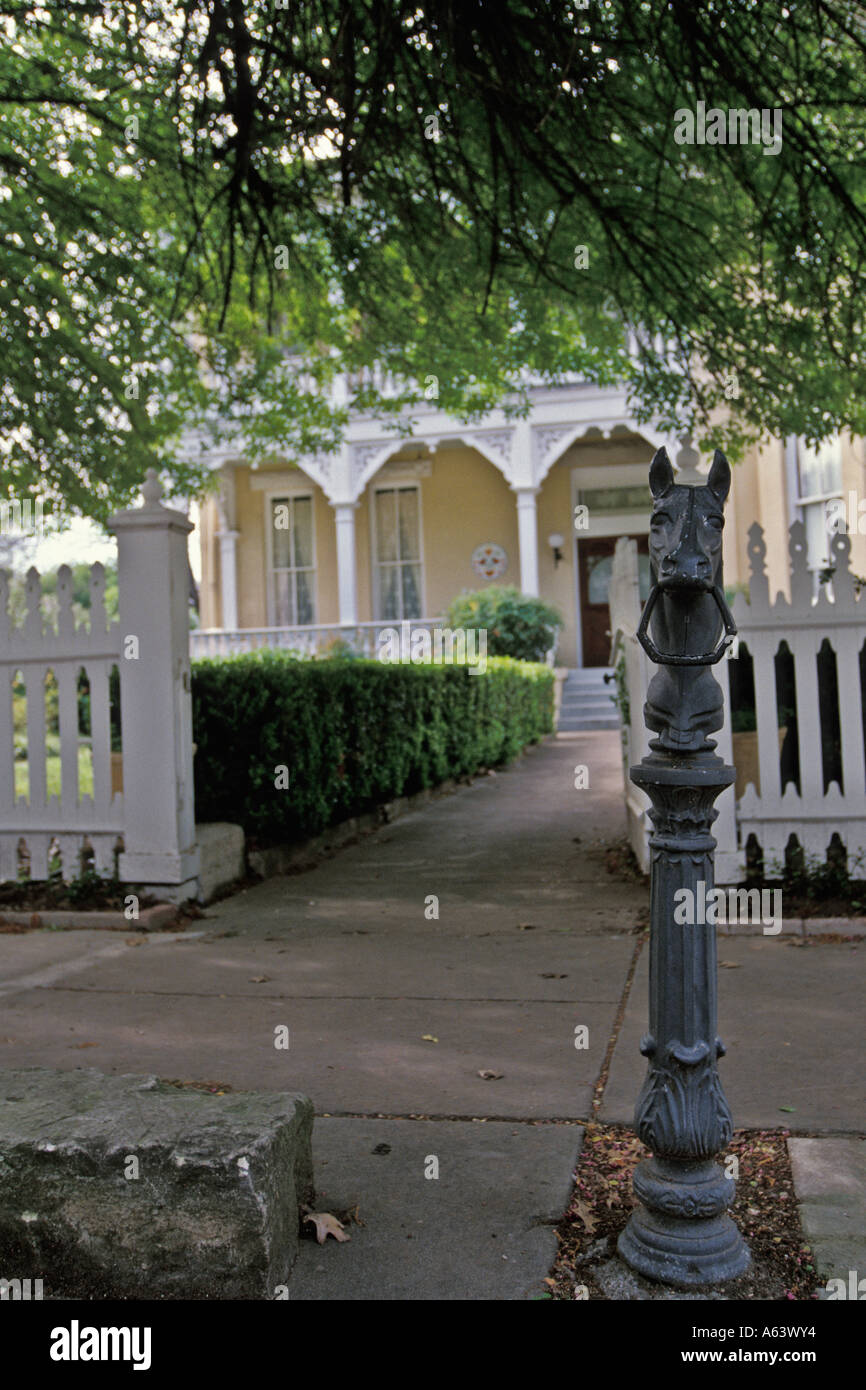 Cast Iron Horse Hitching Post Italianate Style Home Circa 1883 King