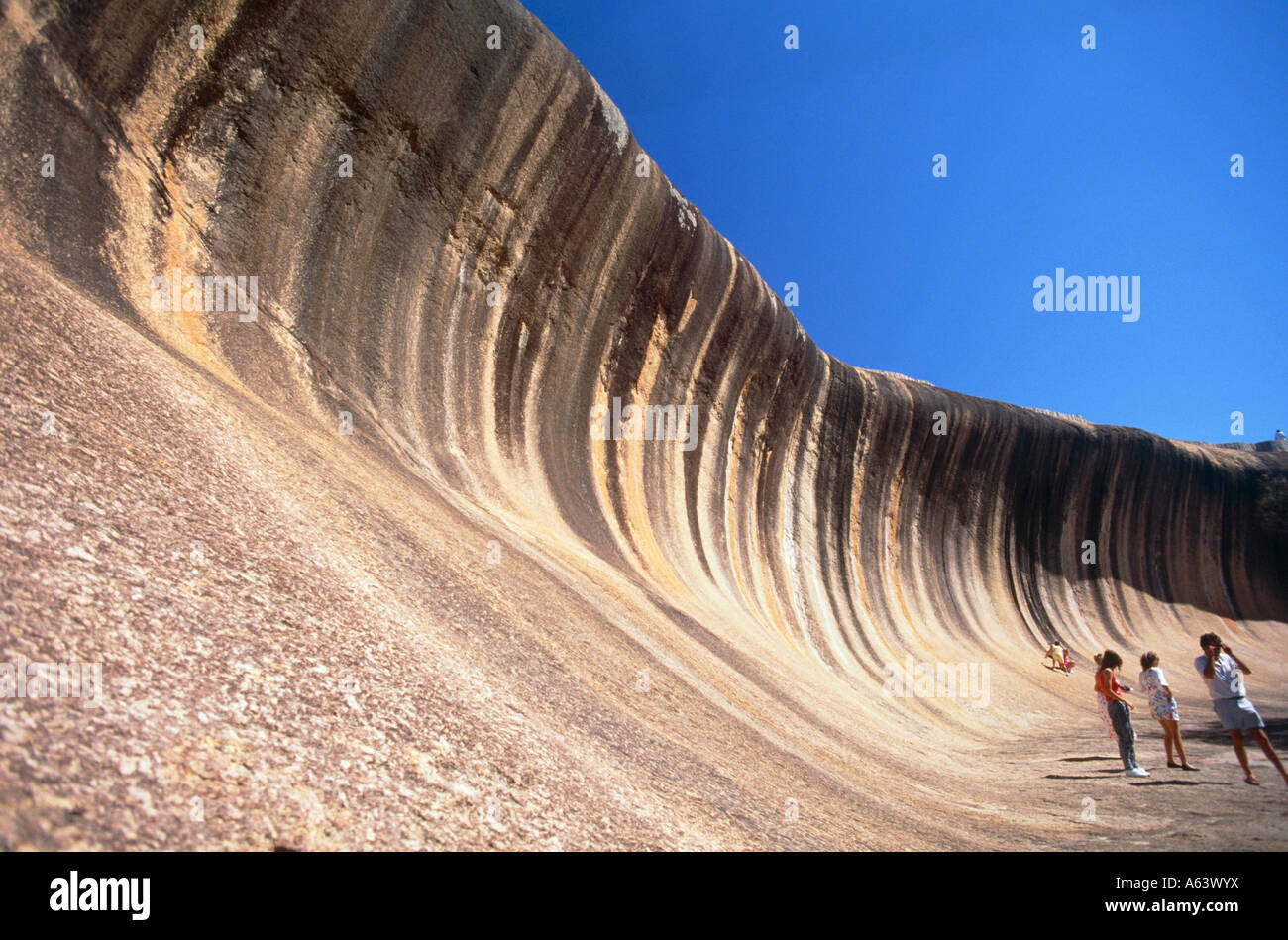 rock formation of wave rock state of western australia australia Stock ...
