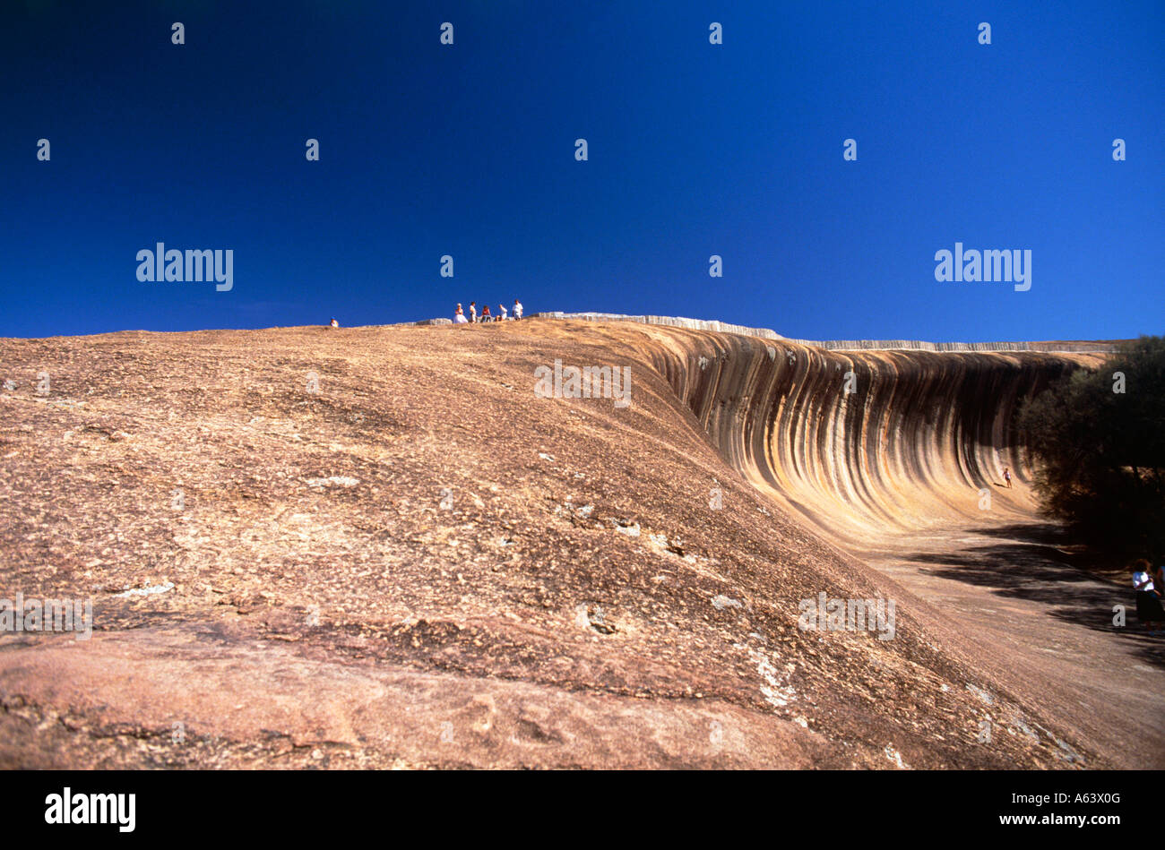 rock formation of wave rock state of western australia australia Stock ...