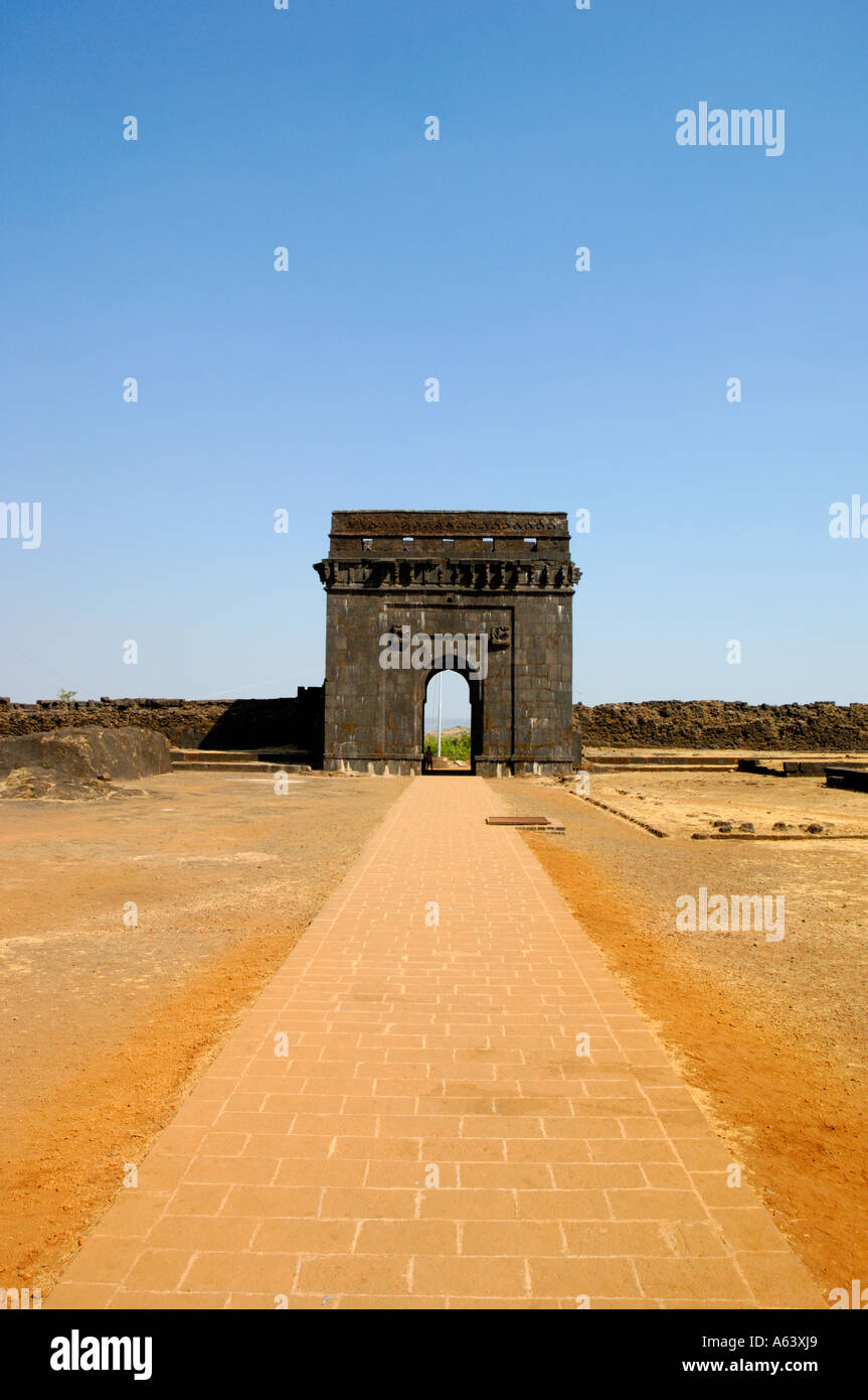 Gate raigad fort capital powerful hi-res stock photography and ...