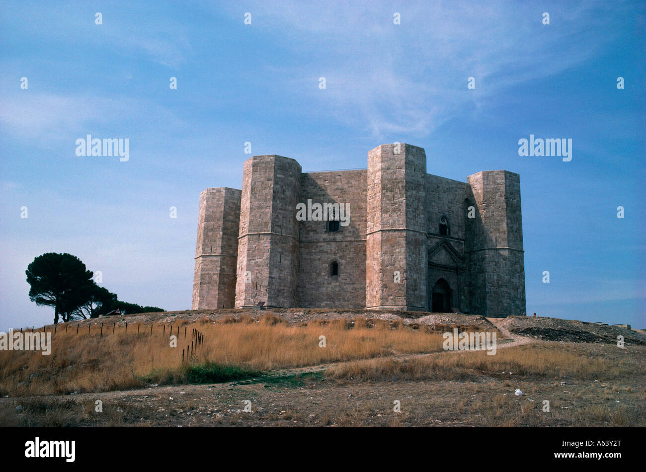 fortress of castel del monte region of apulia italy Stock Photo