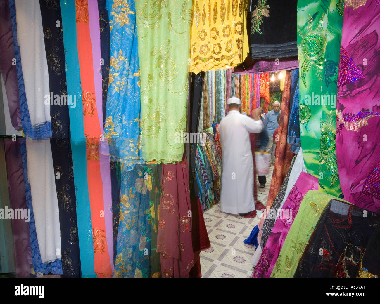 Fabric Shop in Souq Doha Qatar Stock Photo 11452463 Alamy