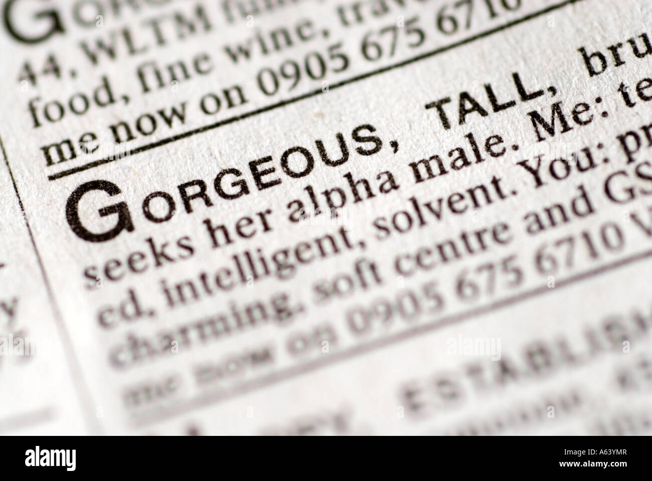 Newspaper Ads For Dating Telegraph