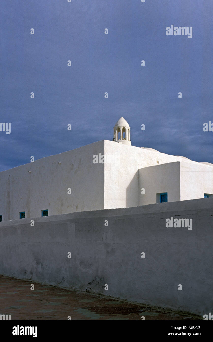 Tunisia, Djerba, Whitewashed building Stock Photo