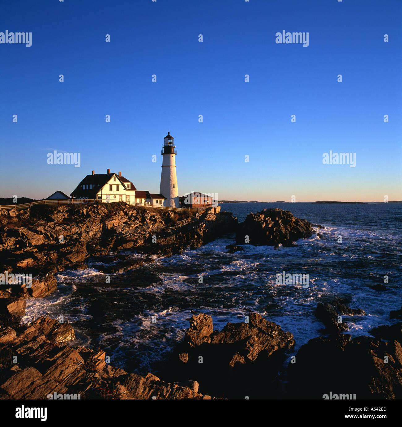 Portland Head Cape Elizabeth Lighthouse Stock Photo Alamy