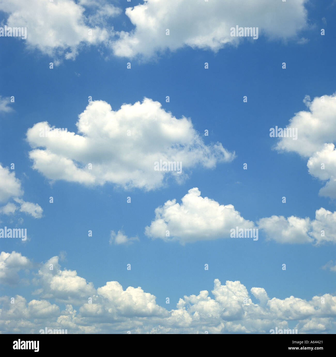 cumulus clouds and blue sky Stock Photo