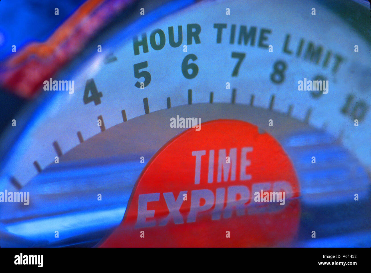 Parking meter extreme closeup Stock Photo
